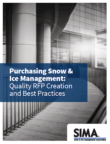 pic of the SIMA manual for quality winter maintenance RFPs and Contracts